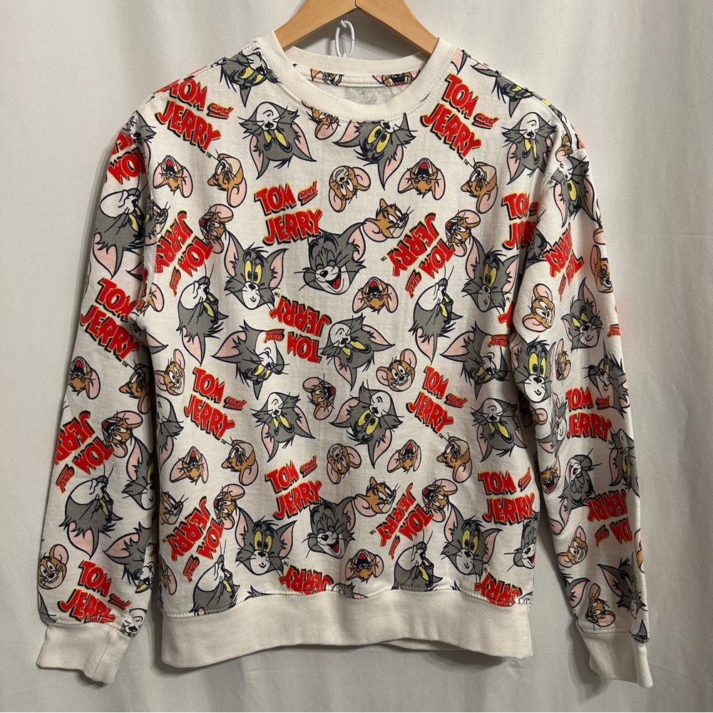 Tom and Jerry Graphic oversized Sweatshirt Size XS